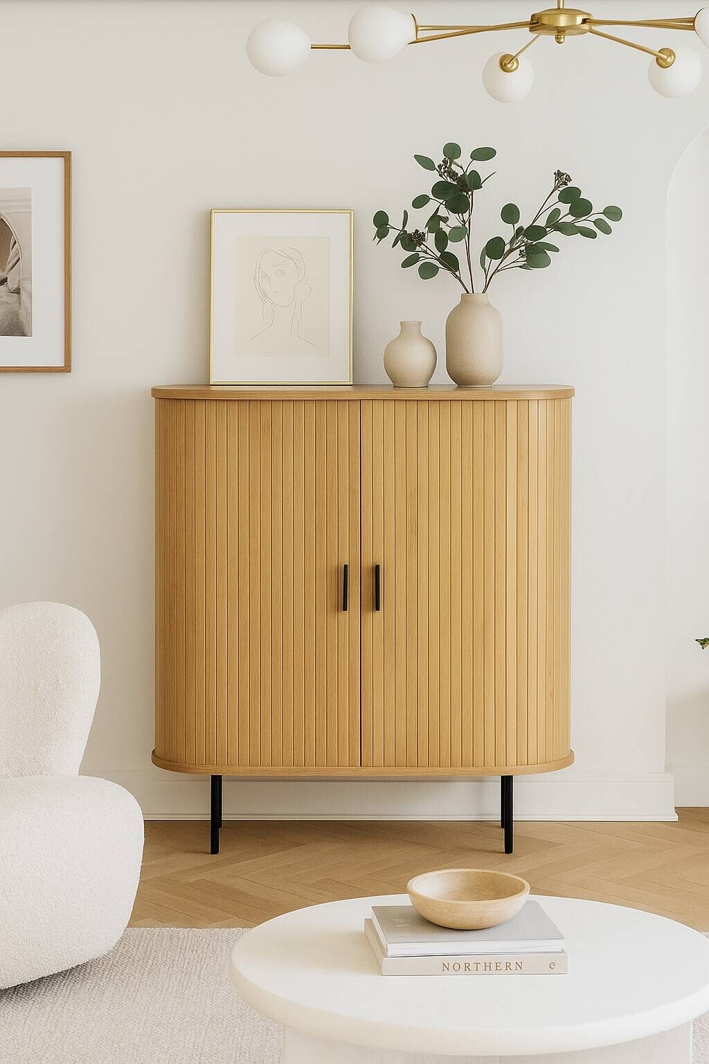 Kommode SELVA Eiche Sonoma Nachbildung B/H/T: ca. 100x118x40 cm