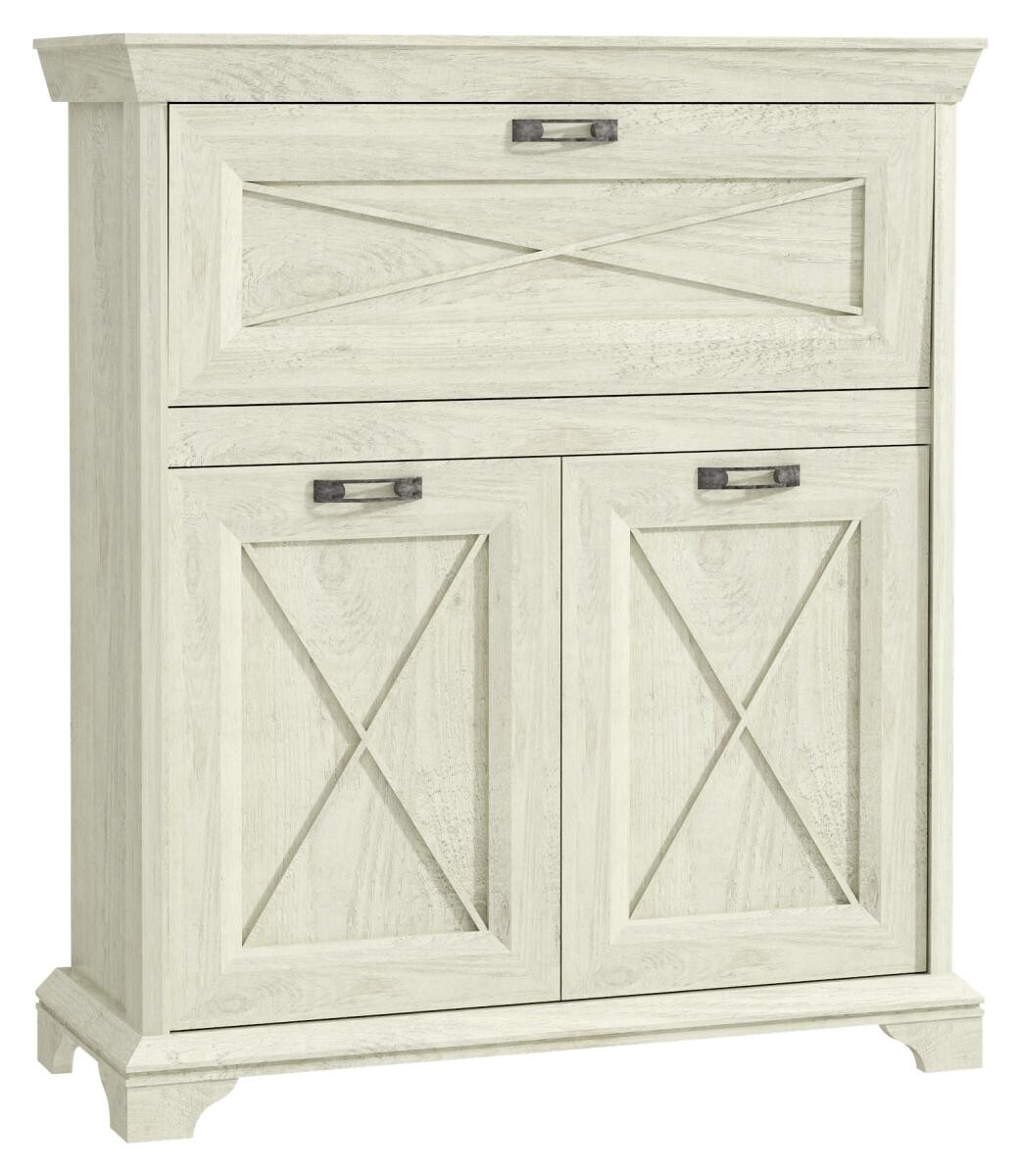 Kommode weiß Pinie Nachbildung B/H/T: ca. 123x143x48 cm