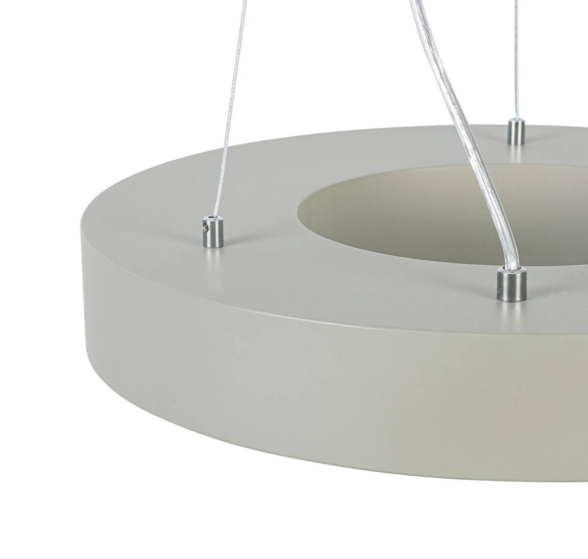 Nolo LED-Pendelleuchte Rayan sand Metall H/D: ca. 120x40 cm