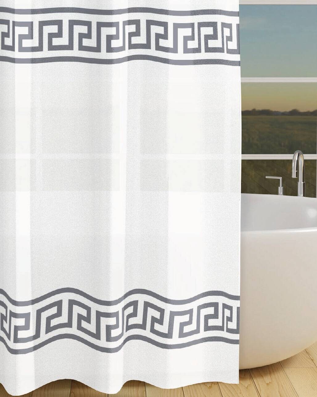 Acus Duschvorhang Mäander Polyester B/L: ca. 180x200 cm