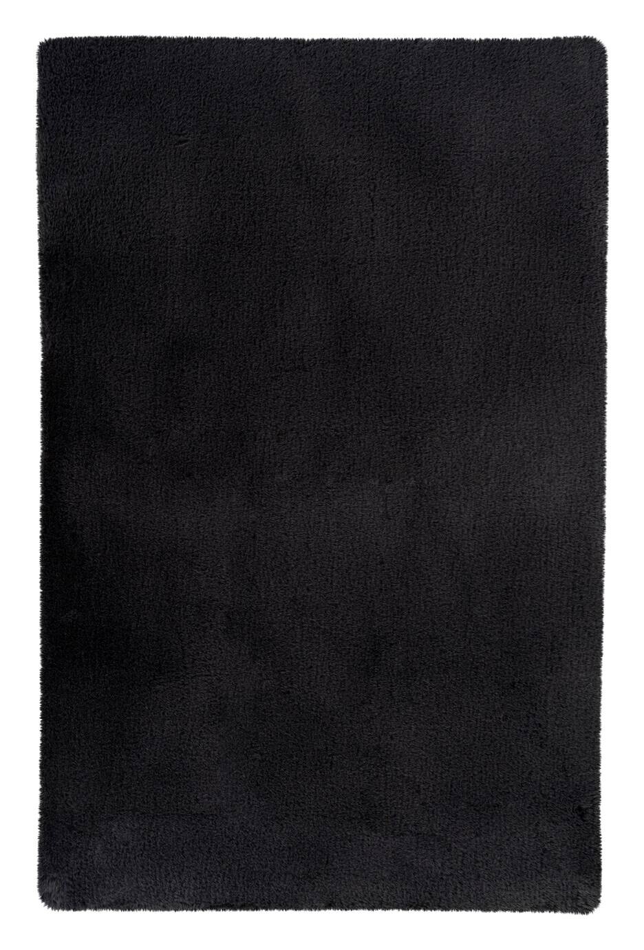 Kayoom Kurzflorteppich Badematte Rabbit Light 125 dunkelgrau B/H/L: ca. 65x2,4x100 cm