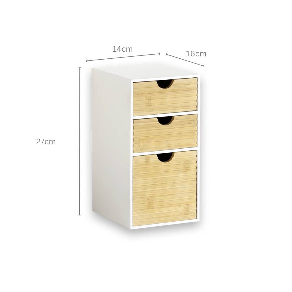 Organizer natur Holz B/H/L: ca. 16x27x14 cm