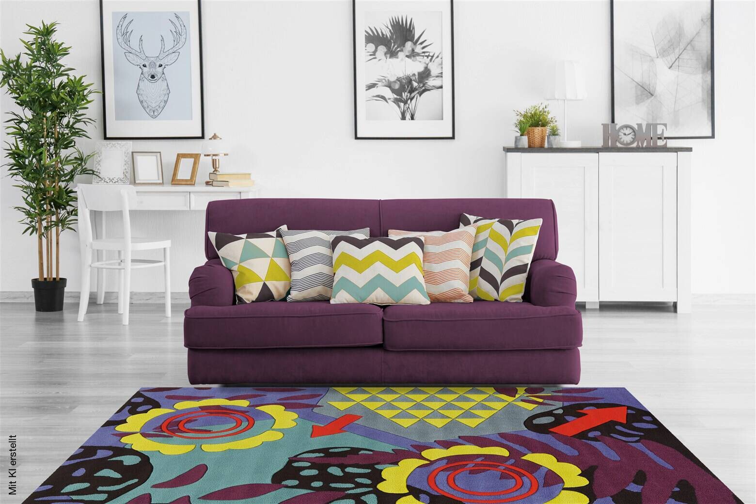 Arte Espina Kurzflorteppich Spirit 3136 mehrfarbig B/L: ca. 140x200 cm