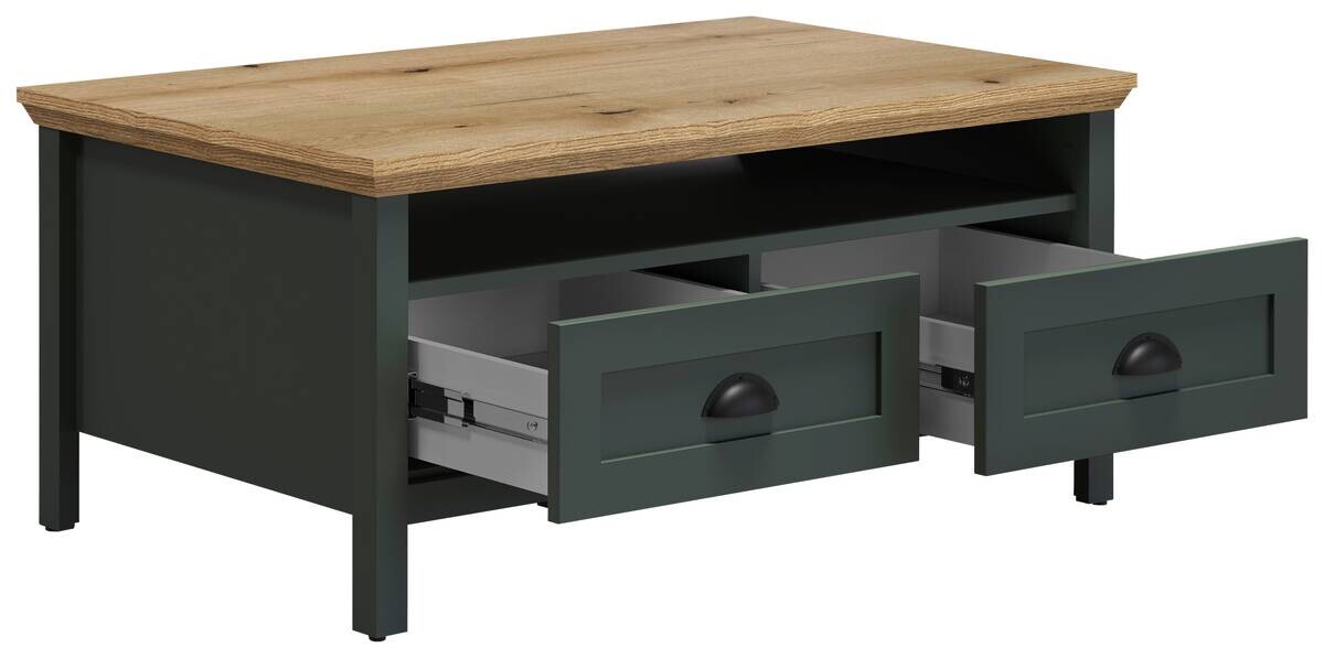 Couchtisch Stanton tannengrün Eiche Evoke Coast Nachbildung B/H/T: ca. 101x45x60 cm
