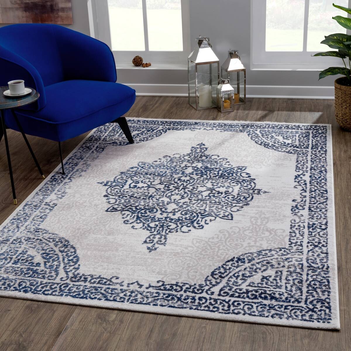 Sanat Teppich Evra hellgrau B/L: ca. 120x160 cm