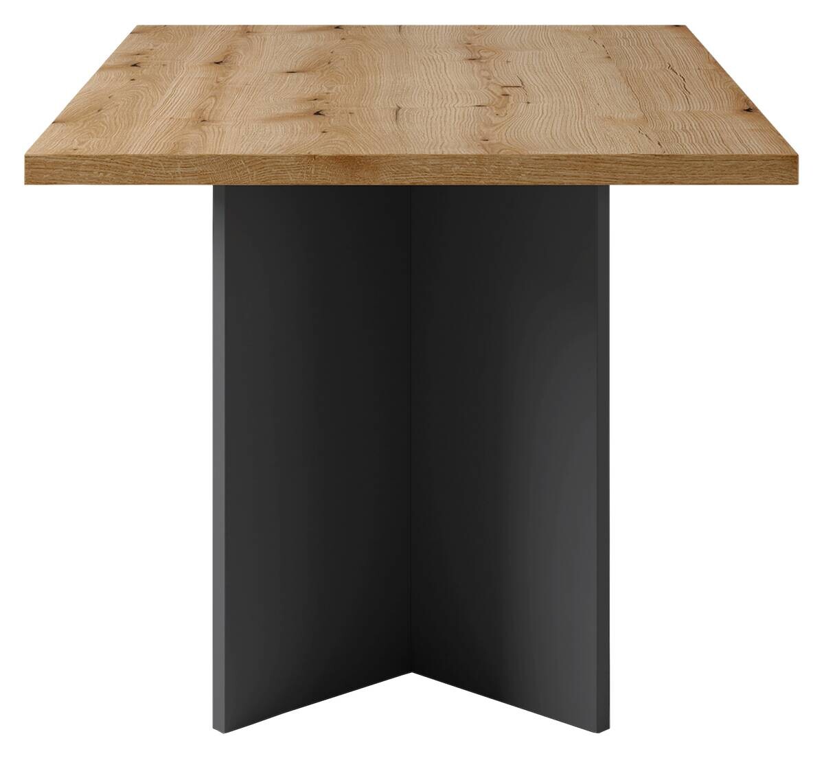Tisch MARTEN Eiche Nachbildung anthrazit B/H/T: ca. 138x75,5x90 cm