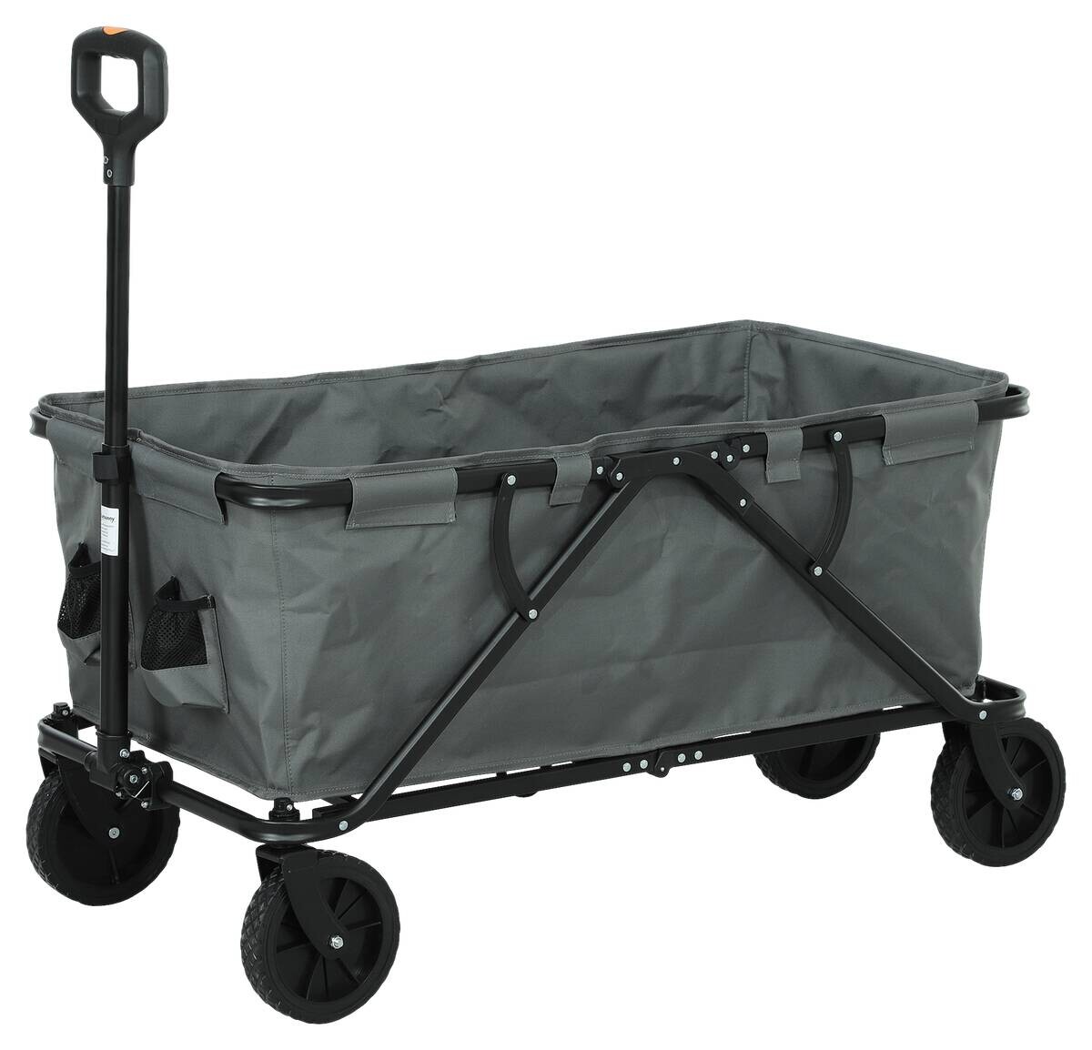 Outsunny Gartenwagen dunkelgrau Polyester B/H/L: ca. 55x56x100 cm