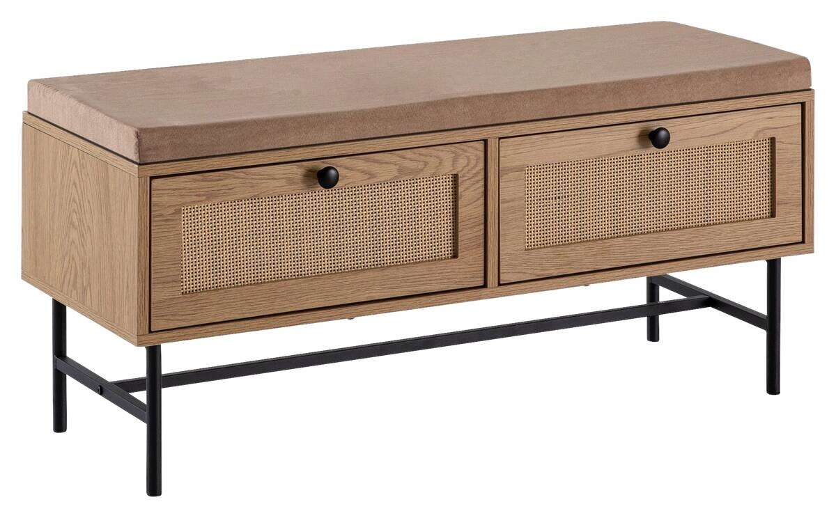 Schuhbank natur Eiche Optik B/H/T: ca. 100x48x38 cm