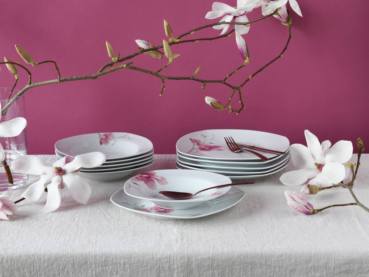 CreaTable Tafelservice Amelie multicolor Porzellan 12 tlg.