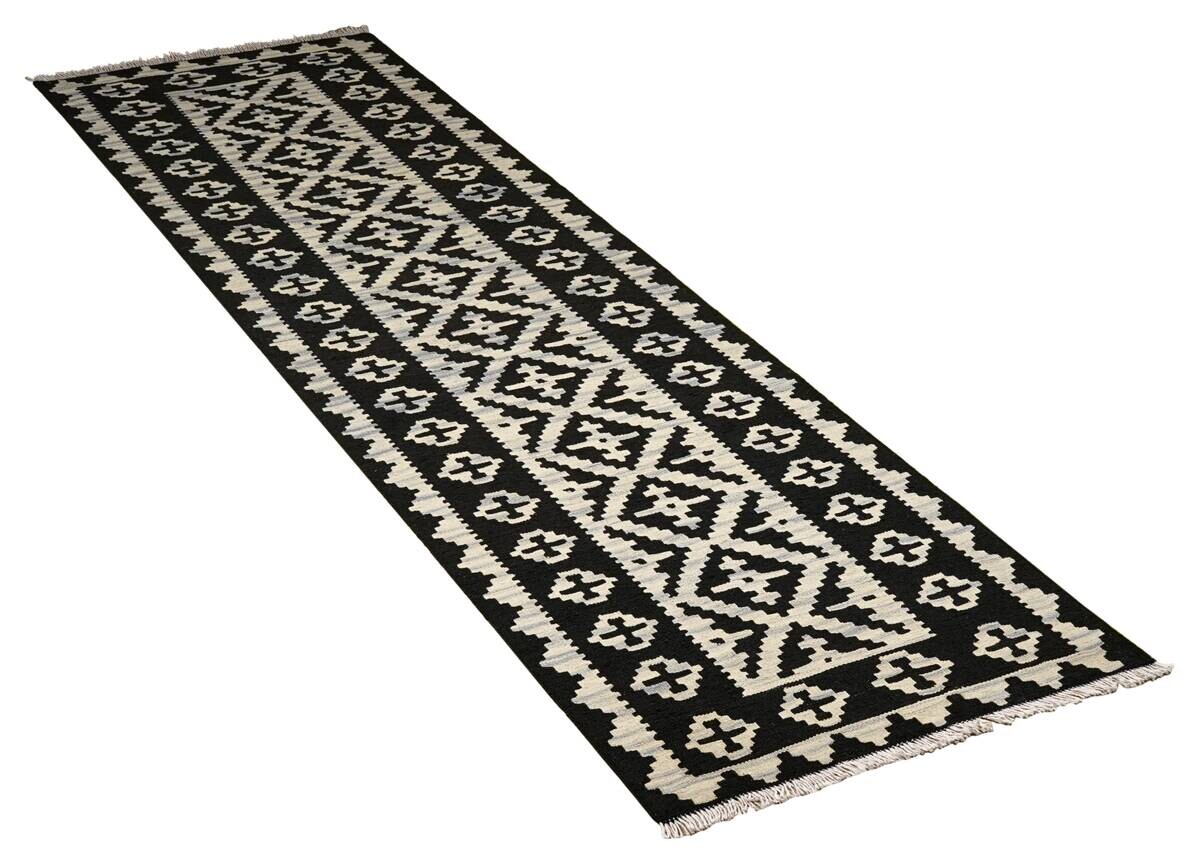 PersaTepp Teppich Kelim Gashgai schwarz B/H/L: ca. 83x1x293 cm