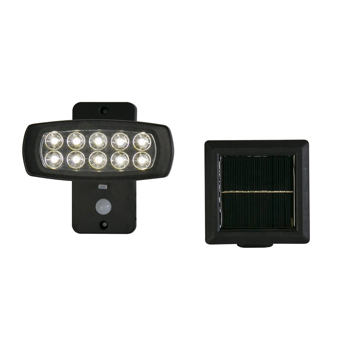 LED-Außenwandleuchte klar schwarz B/H/T: ca. 15,5x14,5x11 cm