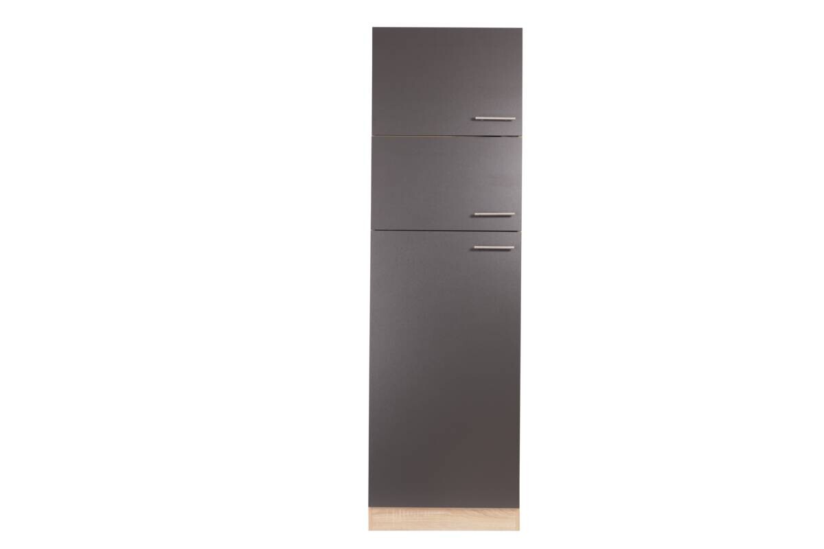 Kühlumbauschrank Merle grau B/H/T: ca. 60x200x60 cm