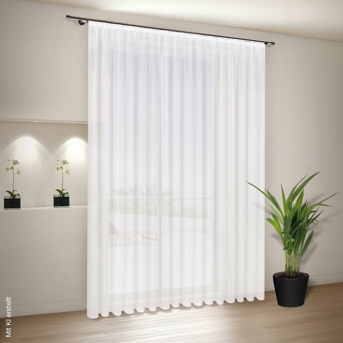 Fertigstore 40942 weiß B/L: ca. 300x245 cm