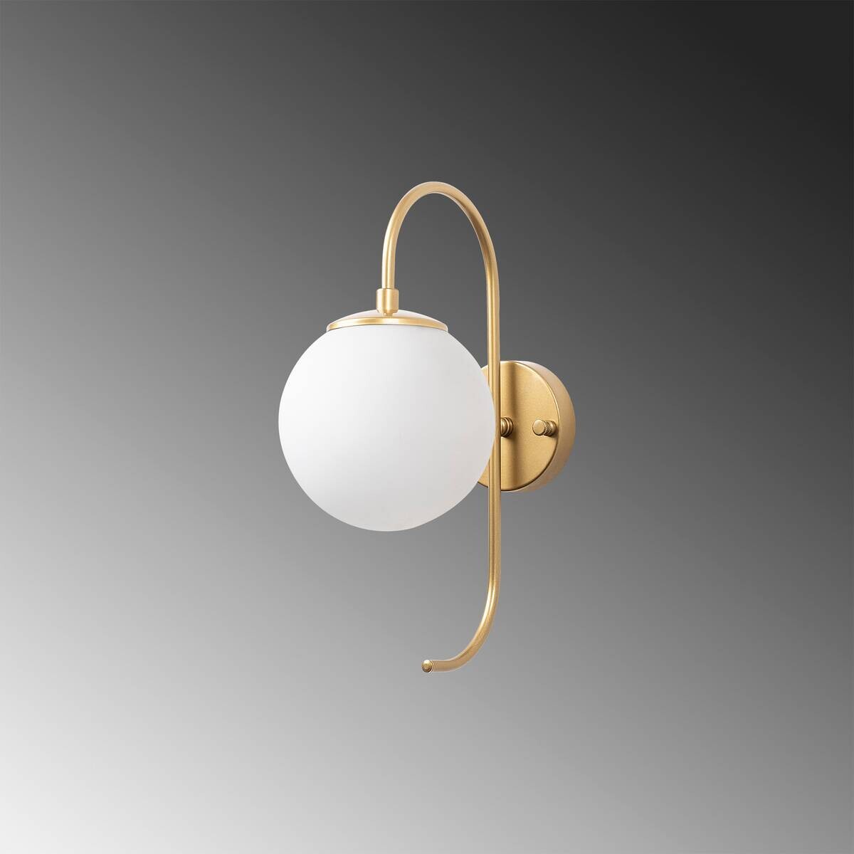 Opviq Wandleuchte Jewel gold Glas Metall B/H/T/L/D: ca. 27x36x27x15x15 cm E14 1 Brennstellen
