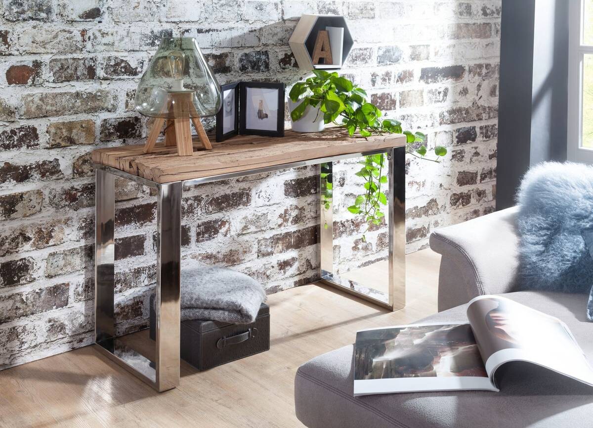 Konsolentisch braun Holz B/H/T: ca. 115x76x46 cm