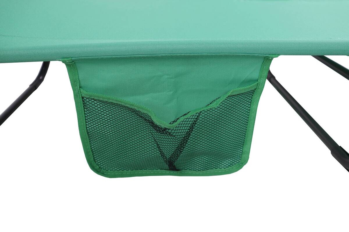 VCM Sonnenliege Bindox grün Stahl B/H/L: ca. 55x24x185 cm