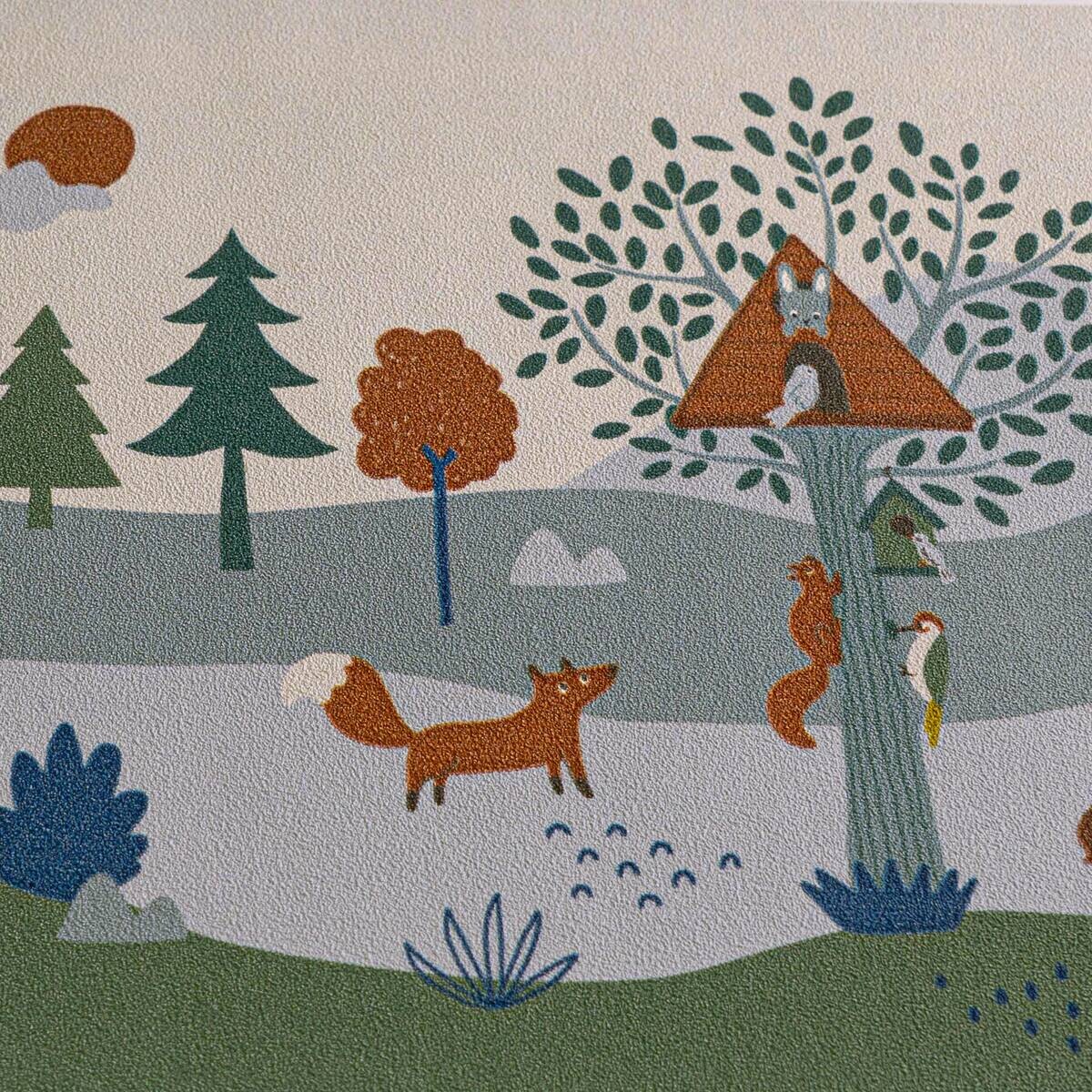 A.S.Creation Bordüre blau grau grün B/H/D: ca. 18x500x6,8 cm