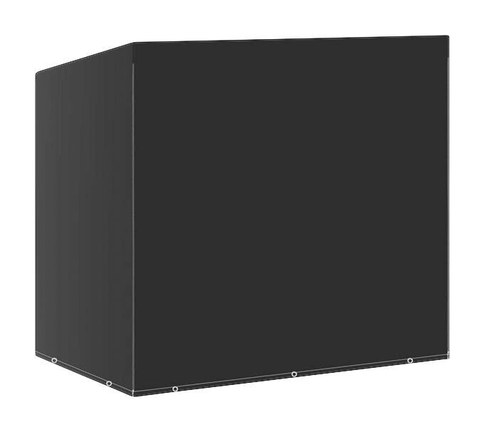 vidaXL Schutzhülle für Hollywoodschaukel schwarz Kunststoff B/H/L: ca. 145x170x255 cm