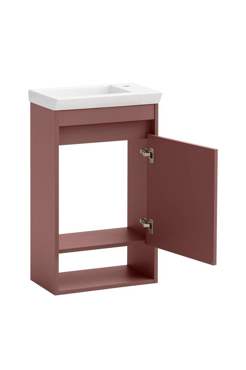 Badezimmer-Set Avio mauve B/H/T: ca. 45,5x80x27,5 cm