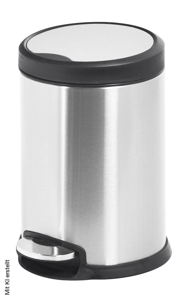 Treteimer Chrom Edelstahl H/D: ca. 26x19 cm ca. 3 l