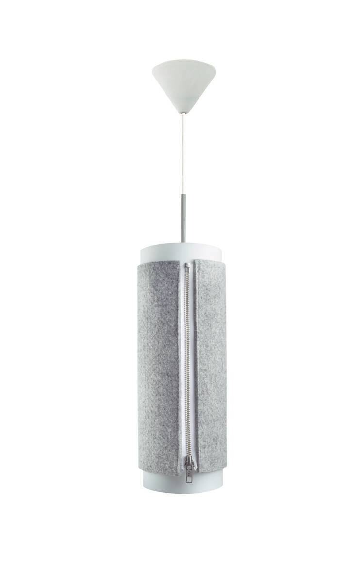 Kayoom Pendelleuchte Zip Star 110 Large grau Polypropylen B/H/L: ca. 19x52x19 cm E27 1 Brennstellen