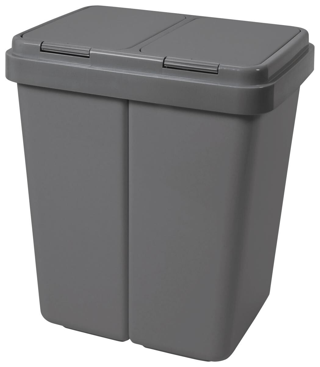 Mülleimer anthrazit B/H/L: ca. 44x49x33 cm