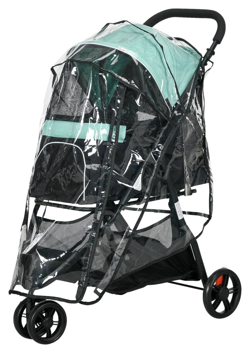 PawHut Hundebuggy grün Polyester B/H/L: ca. 51,5x100x80,5 cm