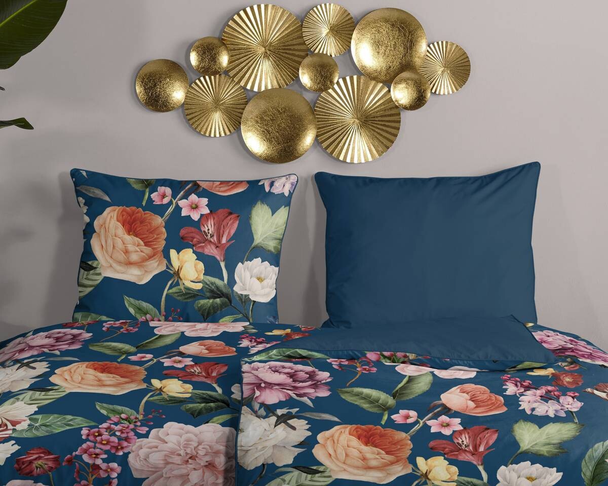 Baumwoll Bettwäsche Fiori Satin