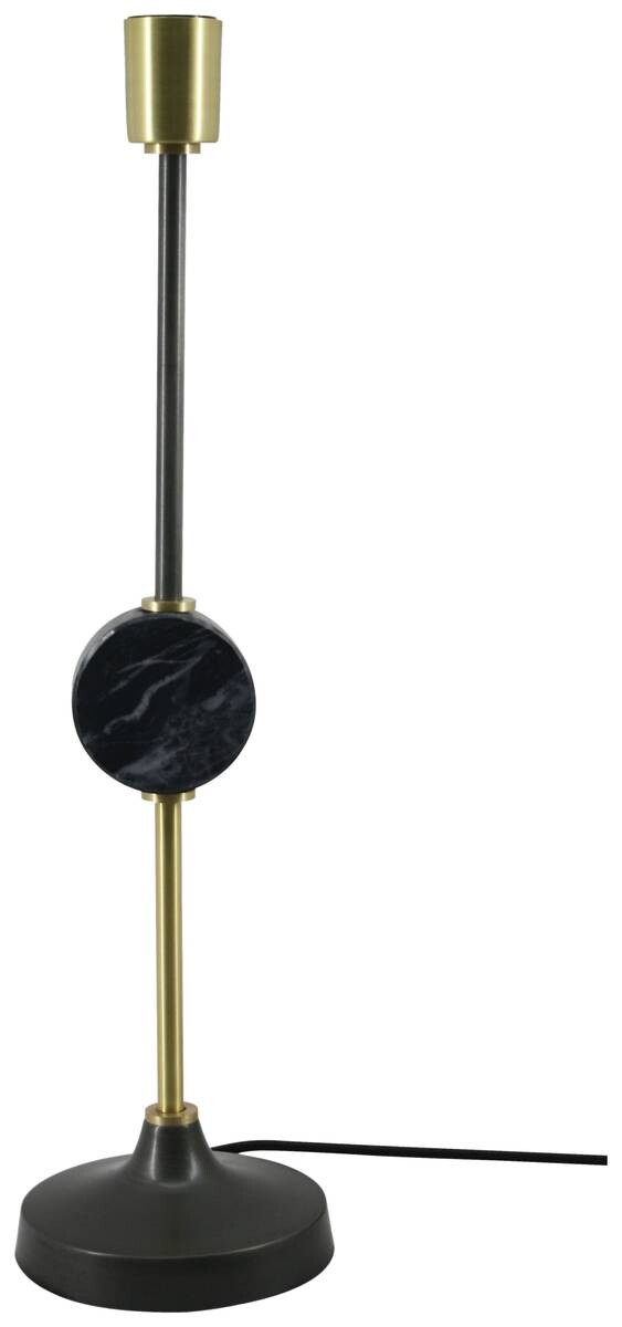 Kayoom Tischleuchte Carlissa 287 schwarz gold Eisen Kupfer B/H/T: ca. 15x58x38 cm E27 1 Brennstellen