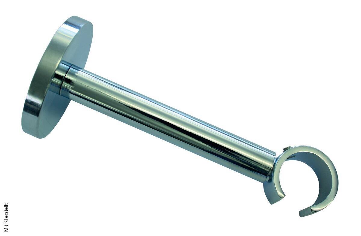 Boviva Träger Chrom Metall L/D: ca. 10x2 cm ausziehbar von ca. 10 bis 14 cm 1.0 Läufe