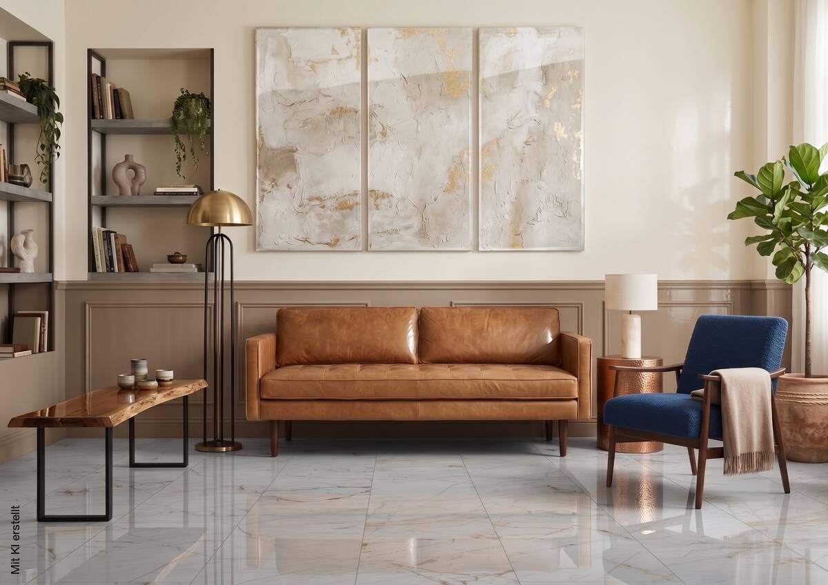 Click-Vinylboden Marble Arcola HG 1,92 m² im Pak. B/L: ca. 40x80 cm pro Paket