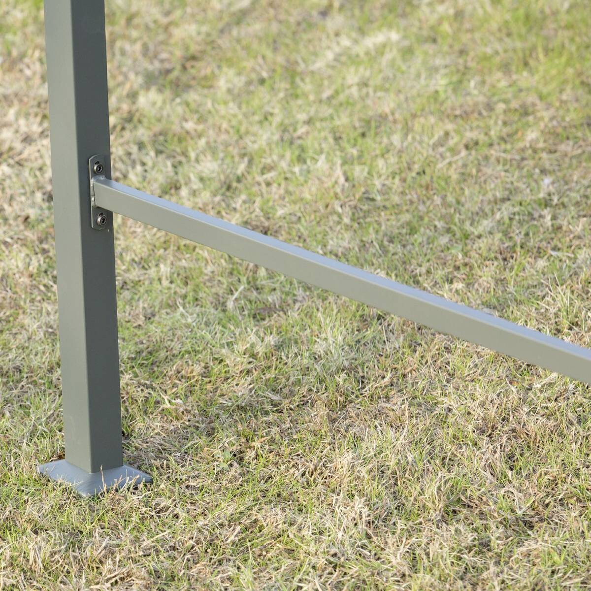 Outsunny Grillpavillon schwarz Metall B/H/L: ca. 138x216x218 cm