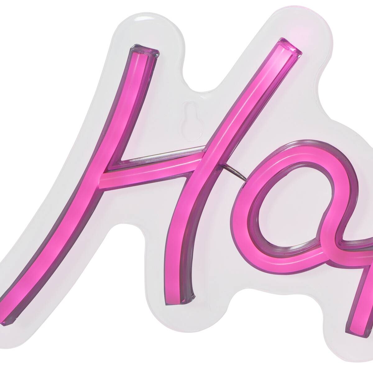 POCOline Neon Wandleuchte Happy pink B/H: ca. 42x14 cm