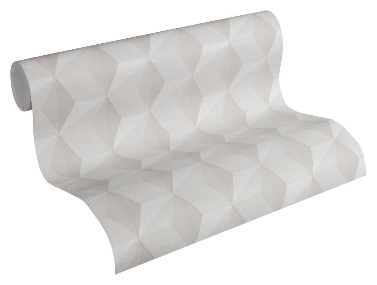A.S.Creation Vliestapete grau beige B/H/D: ca. 53x1005x8,8 cm