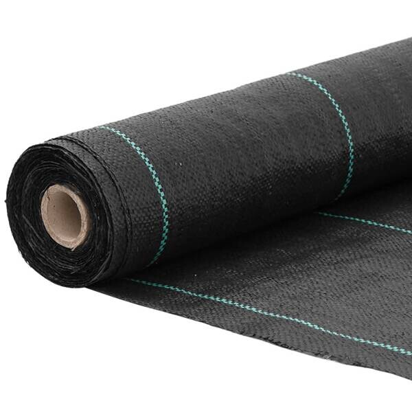 Unkrautvlies schwarz B/L: ca. 50x2500 cm