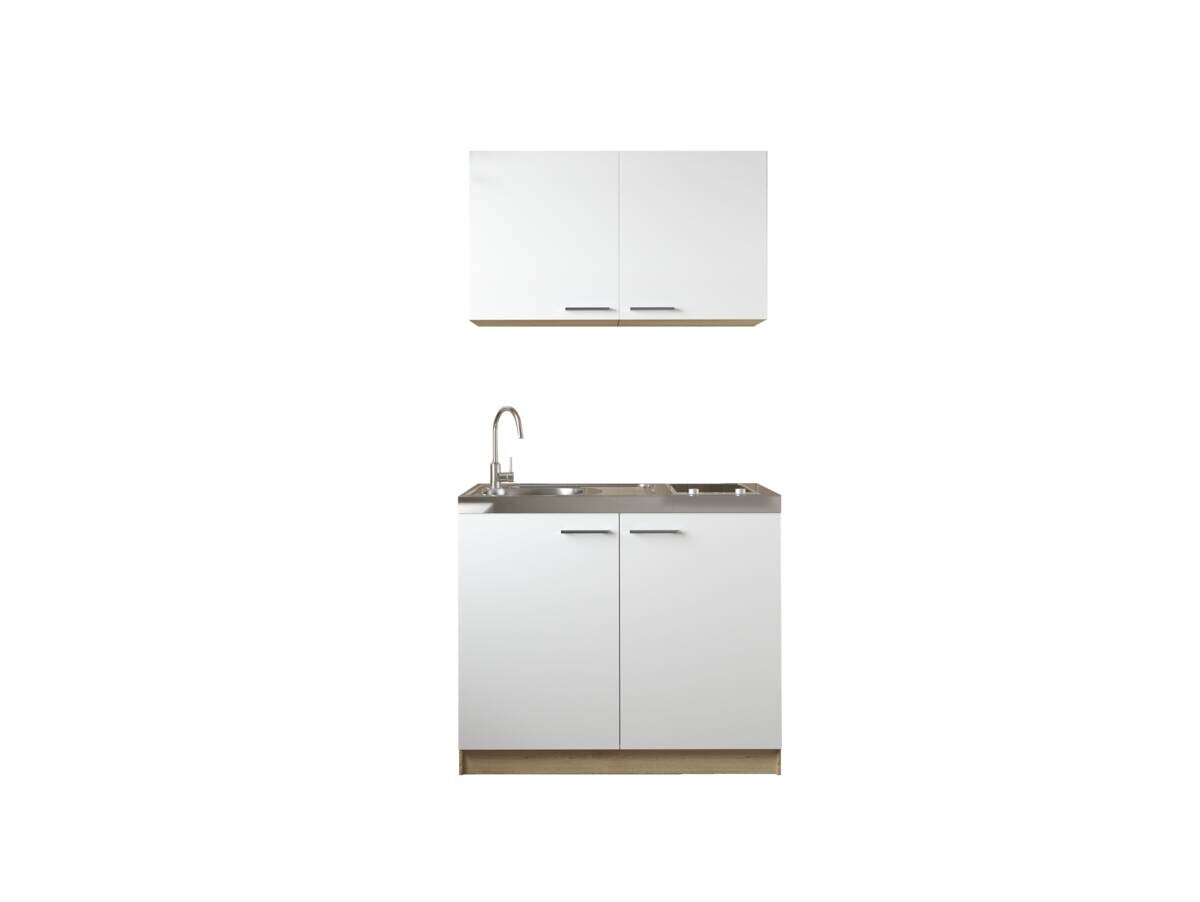 Anbauküchen-Set Merle weiß B/H/T: ca. 100x200x60 cm