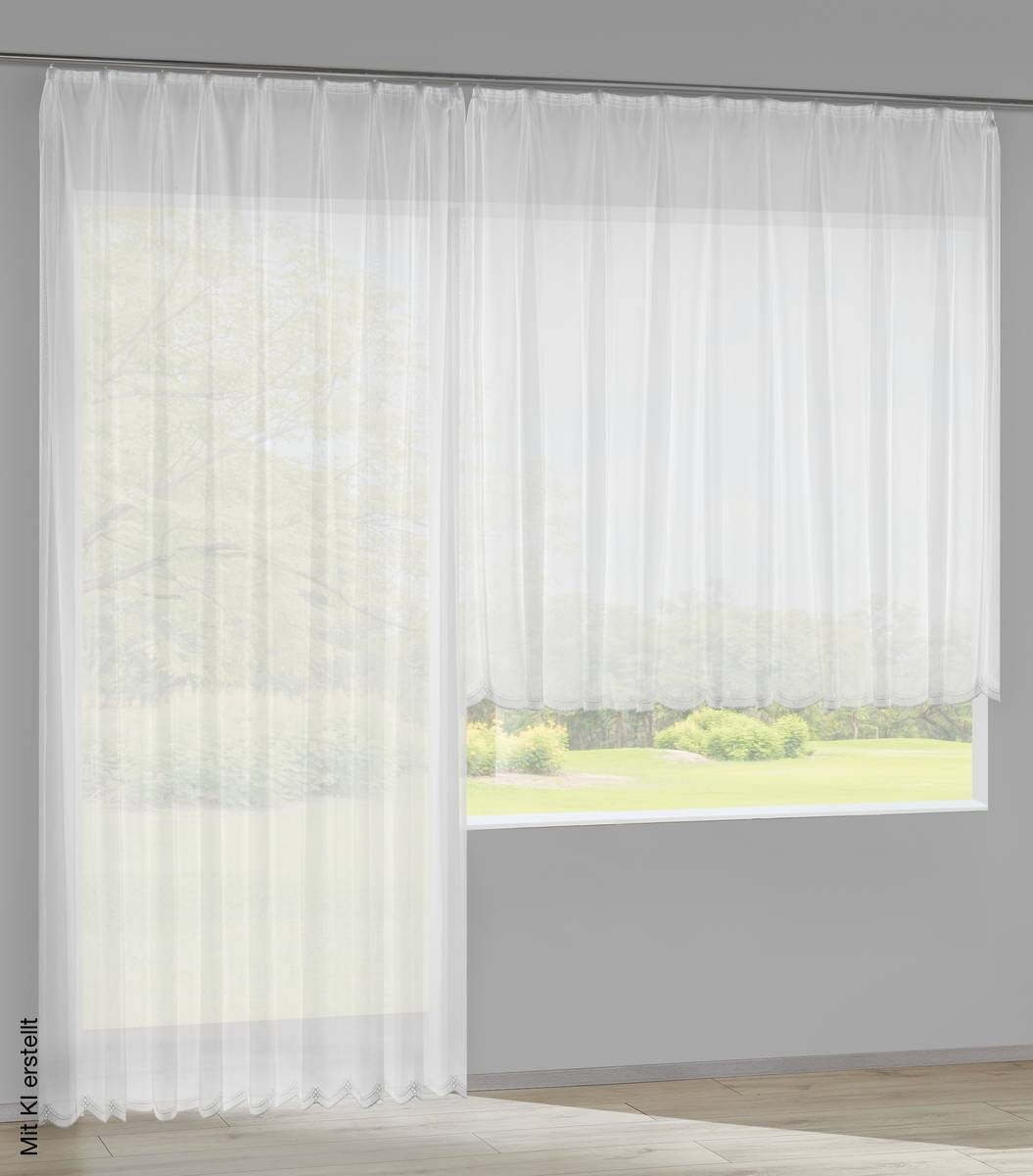 POCOline Fertigstore Mara weiß B/L: ca. 450x245 cm