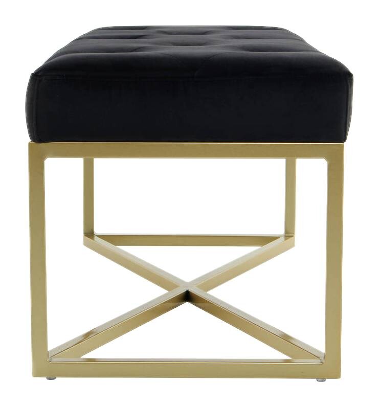 Sitzbank Diaz 101 schwarz B/H/T: ca. 40x40x90 cm