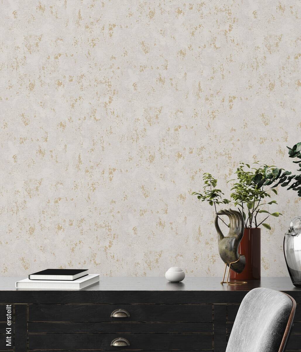A.S.Creation Vliestapete gold grau B/H/D: ca. 53x1005x9 cm