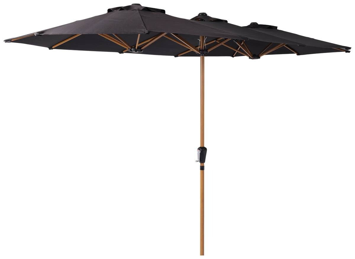 POCOline Sonnenschirm natur Stahl B/H/L: ca. 200x245x400 cm