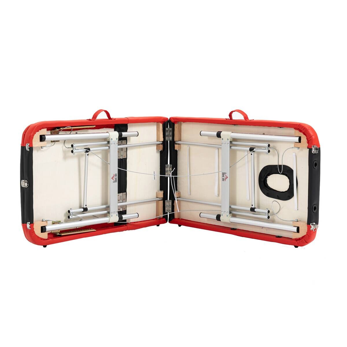 HOMCOM Massageliege rot PVC B/H/L: ca. 60x215x84 cm