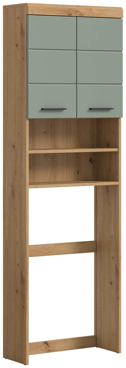 Waschmaschinenumbauschrank Scout Eiche Artisan Nachbildung salbei Nachbildung B/H/T: ca. 63x191x24 cm