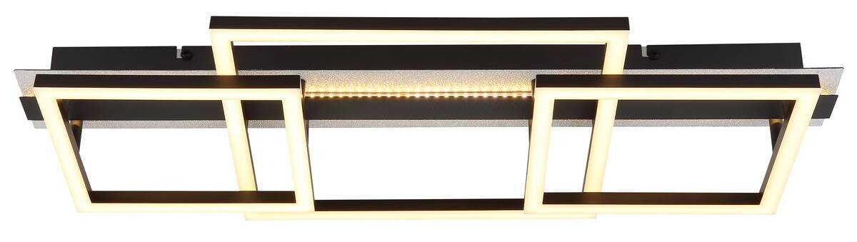 GLOBO LED-Deckenleuchte schwarz Metall Kunststoff B/H/L: ca. 33x9x70 cm 1 Brennstellen