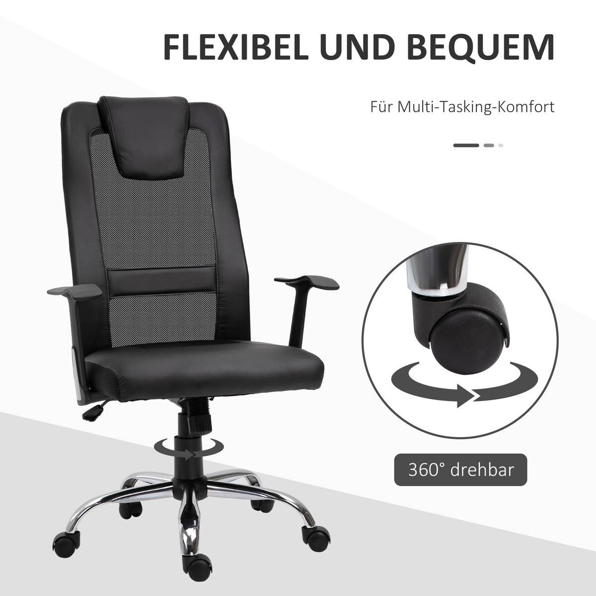 Drehstuhl 921-141BK schwarz