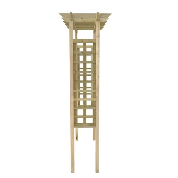 Gartenbogen braun B/H/T/L: ca. 60x204x60x150 cm