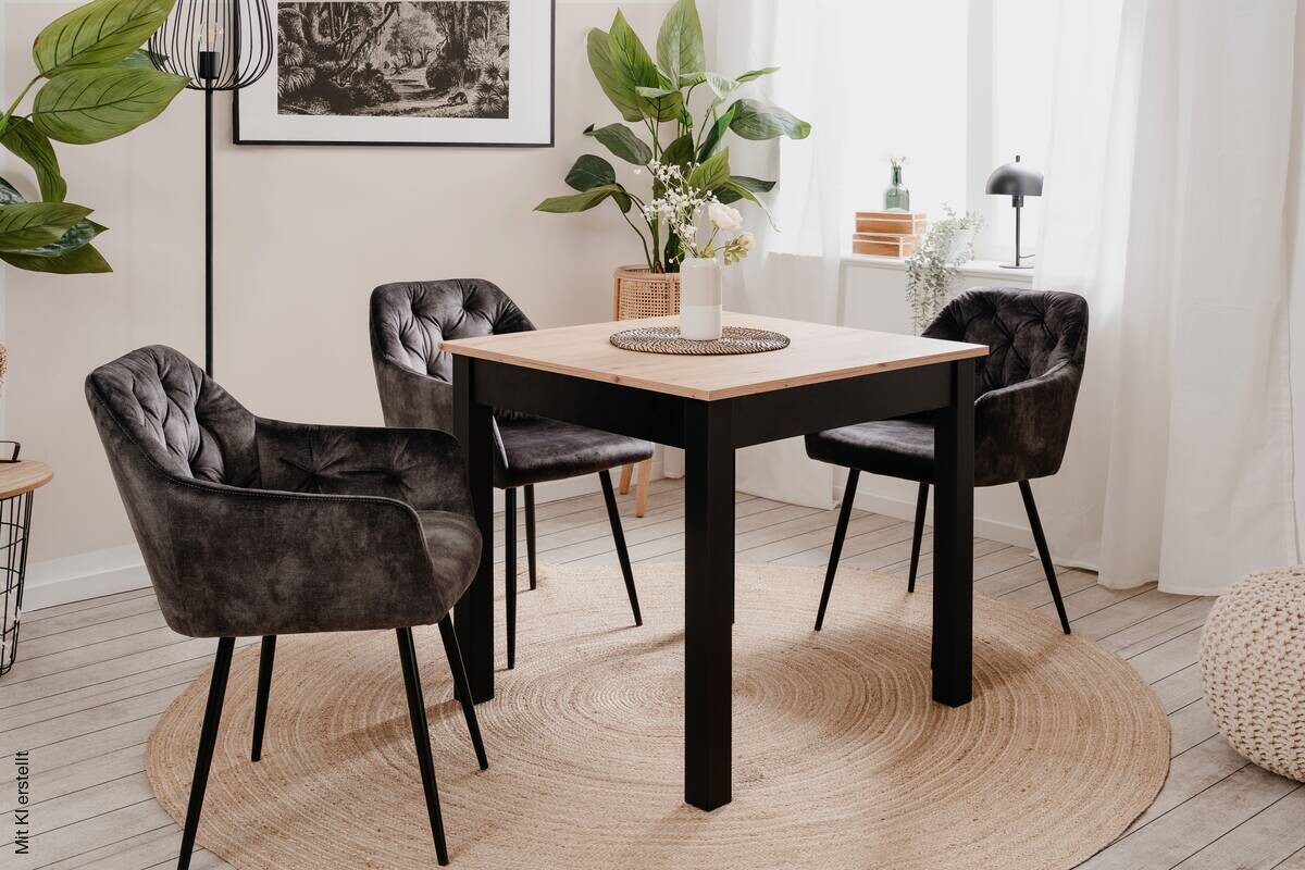 Esstisch Coburg Artisan Oak Nachbildung B/H/T: ca. 80x77x80 cm