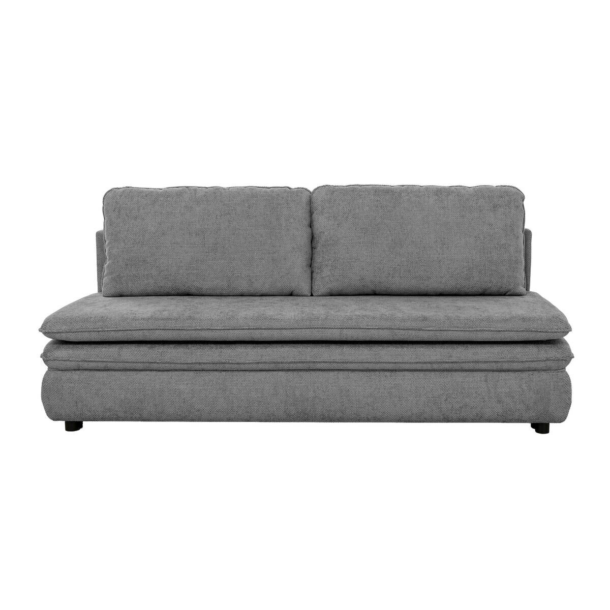 Schlafsofa grau Microfaser B/H/T: ca. 200x89x85 cm