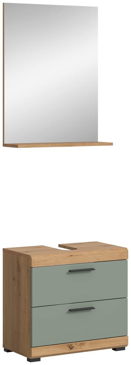 Badezimmer-Set Scout Eiche Artisan Nachbildung salbei Nachbildung B/H/T: ca. 60x191x37 cm
