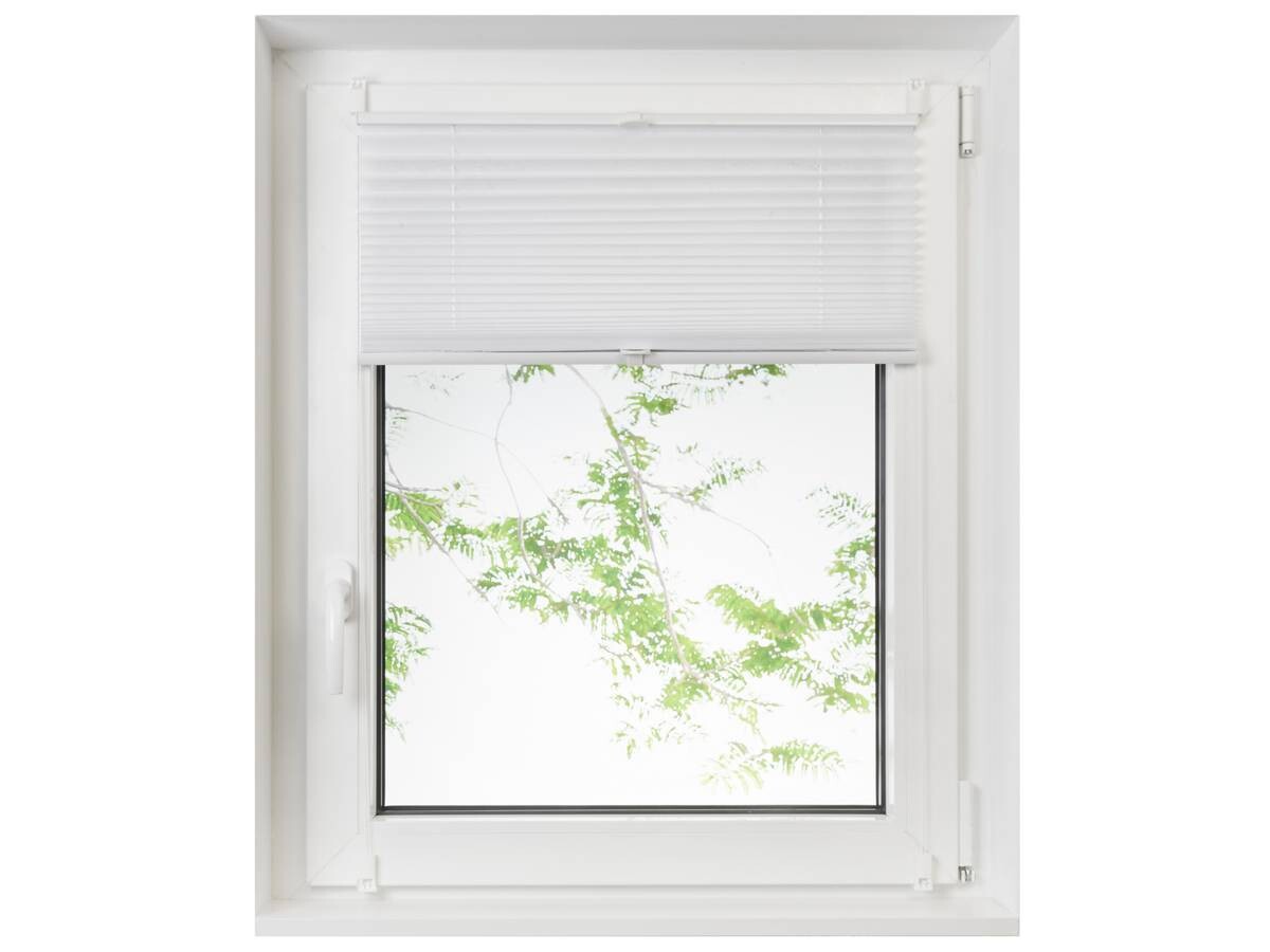 Spannplissee Non Woven weiß B/L: ca. 60x130 cm