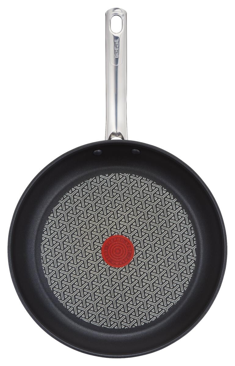 Tefal Pfannenset schwarz Edelstahl 3 tlg.